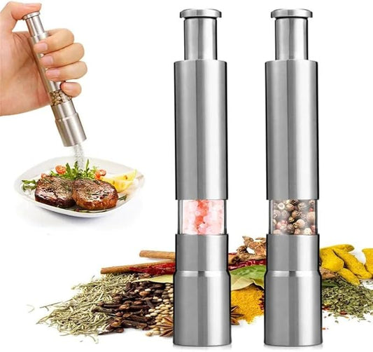 ⚡【Professional Grade】 Salt, Pepper & Spice Grinder⚡| Refillable Glass Chambers (Buy 2 Get 1 FREE)
