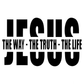 💥Christmas Sale 50% OFF💥Jesus-The Way The Truth The Life Christian Vinyl Decal Car Sticker