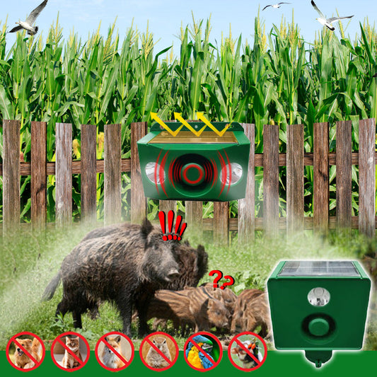 🔥HOT SALE🔥Beast Repellent Solar Warning Lights with Loud Volume