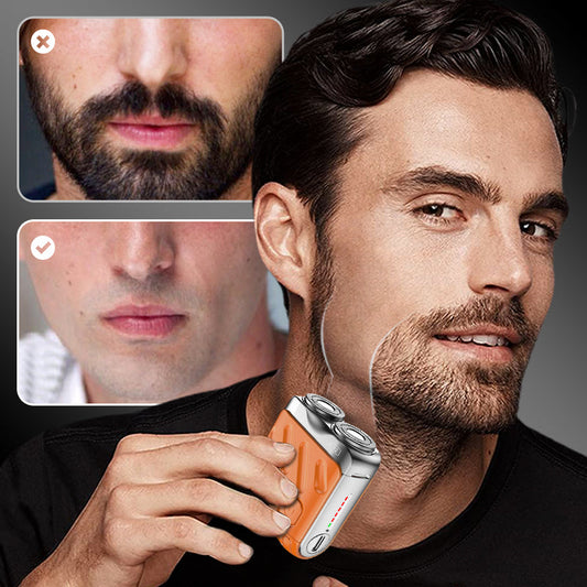 🎁49% OFF！ Portable double-ring shaver, a practical gift for him~