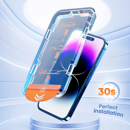 🎉HOT SALE🎉4K HD/Anti-Peeping Tempered Glass Screen Protector with Auto Dust-elimination Installation for iPhone