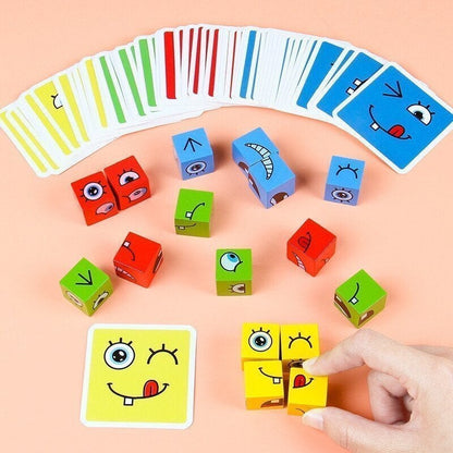 💖Christmas Sale 50% OFF🎁5D Puzzle Educational Faces Changing Family Game🧩
