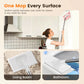 🏆Flat Mop with Stainless Steel Handle, come with Reusable Washable Mop Cloths