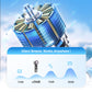 ❄️ 3 in 1 Mini Handheld Cooling Fan, 199 Speed Wind Power & Ice Cooling Function