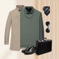 🔥HOT SALE 50% OFF🔥Men's Lapel Faux Two-Piece Knitted Shirt