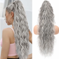 💜 LAST DAY PROMOTION 💜Curly Wavy Frizzy Hair Extension with Ponytail