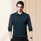 🔥HOT SALE 50% OFF🔥Men's Lapel Faux Two-Piece Knitted Shirt
