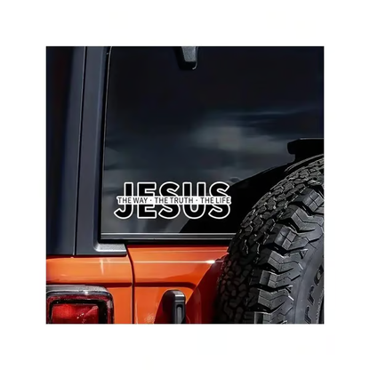 💥Christmas Sale 50% OFF💥Jesus-The Way The Truth The Life Christian Vinyl Decal Car Sticker