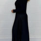 🍂Autumn Promotion 30%💕Women's solid color Long Sleeve Jumper & Pleated Bottom Dress