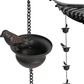 🔥Limited Time Sale 49% OFF🔥Where Rain Meets Art – Decorative Rain Chain with Bird Bath Design