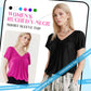 🎁Summer Hot Sale 50% OFF⏳Women's Casual Pleated V-Neck Short-Sleeve Top