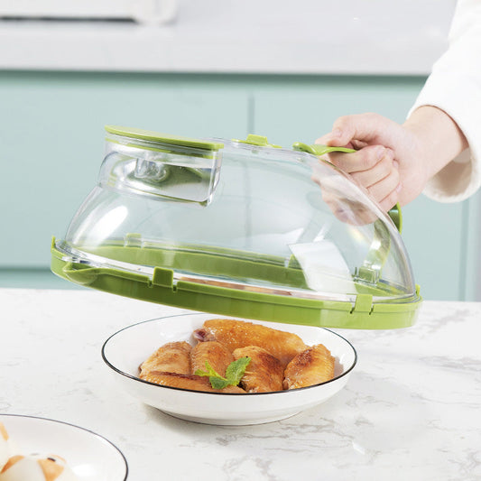 🔥New Hot Selling 50% OFF❤️‍🔥 Clear Microwave Splatter Cover with Water Steamer and Handle