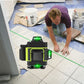 🔥FREE SHIPPING🔥16 Lines Green Light Laser Level Self Leveling Tool