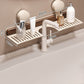 ⏳Time-limited Special 50% OFF⏰Walnut Suction Cup Bathroom Shelf