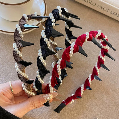 🔥Hot Sale（💥50%OFF）Vintage High Cranium Artificial Pearl Hairband