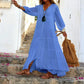🔥Hot Sale（💥50%OFF）🔥Women’s Loose V- Neck Maxi Dress