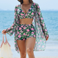 🔥Hot Sale（💥50%OFF）🔥Women's 3-Piece Bikini Set with Cover-Up