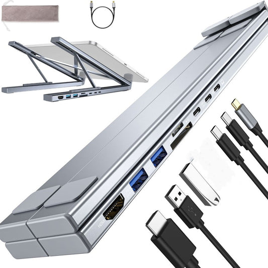🏆50% OFF🏆 USB-C Docking Station Laptop Stand with 4K HDMI⚡
