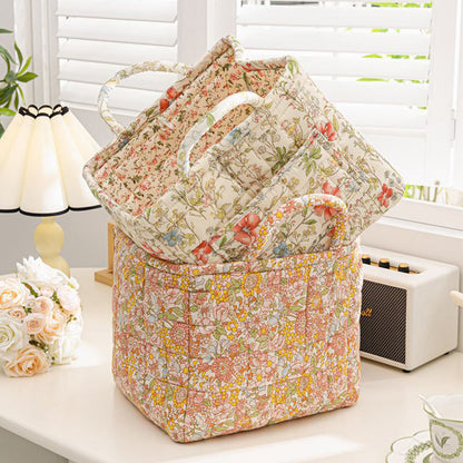 ✨Hot Sale⌛Portable Floral Fabric Storage Basket