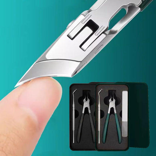 ⏳Time-limited Special⏰Anti-Splash Slant Edge Nail Clipper 3-Piece Set