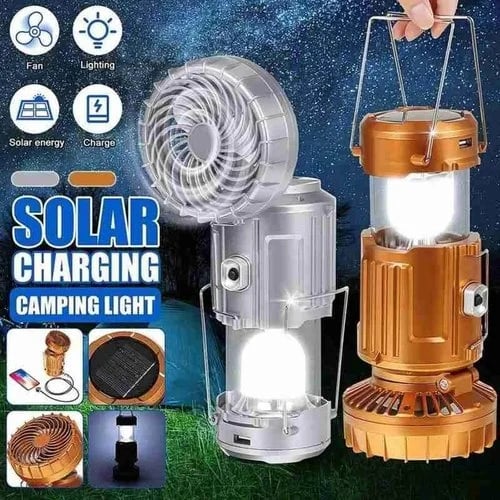 🔥2025 Hot Sale🔥Portable LED Camping Lantern With Fan
