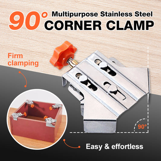 🔥Hot Sale🔥Multipurpose Stainless Steel 90 Degree Corner Clamp