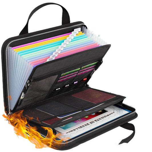 🔥Hot Sale 50% OFF🔥Fireproof Accordion File Folder with Handle💼