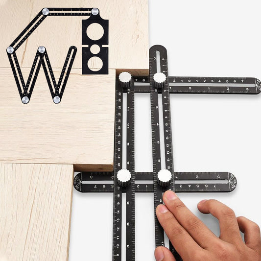 🔥HOT SALE  50%OFF🔥Multi Angle Foldable Measuring Ruler with Holes Positioning