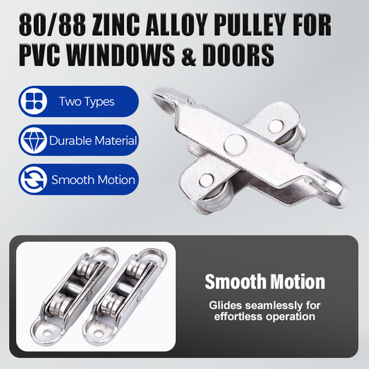 🎅 Hot Sale 49% OFF 🔥80/88 Zinc Alloy Pulley for PVC Windows & Doors