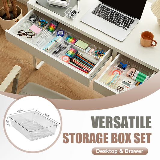 🔥HOT SALE (50% Off)🔥Versatile Desktop & Drawer Storage Box Set