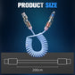 🎉HOT SALE🎉240W 4-in-1 Retractable Coiled Charging Cable