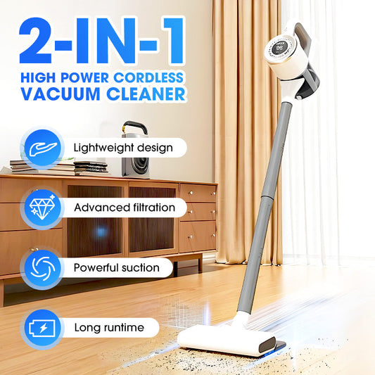 🔥50% OFF🔥2-in-1 High Power Cordless Vacuum Cleaner