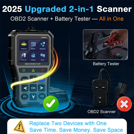 🚕HOT SALE (50% OFF)🔥🔥Universal OBD2 Fault Code Scanner  with Battery Test
