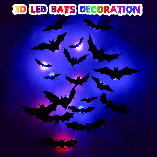 🎉HOT SALE🎉🦇Halloween 3D Bat LED Wall Light Decor