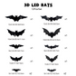 🎉HOT SALE🎉🦇Halloween 3D Bat LED Wall Light Decor