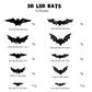 🎉HOT SALE🎉🦇Halloween 3D Bat LED Wall Light Decor