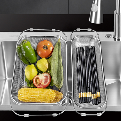🎉HOT SALE🎉Stainless Steel Telescopic Drainer Basket