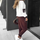 🎉HOT SALE🎉 Color-Block Pullover Hoodie & Jogger Pants Set