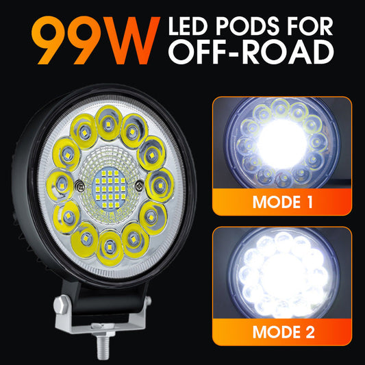 🎅Massive Savings🎉4-inch 99W LED Pod for Off-Road