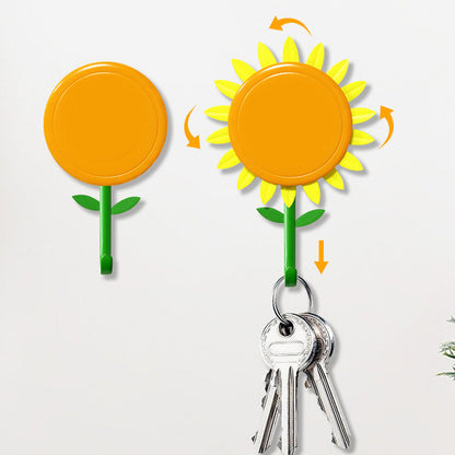Creative Smiling Sunflower Wall Hook