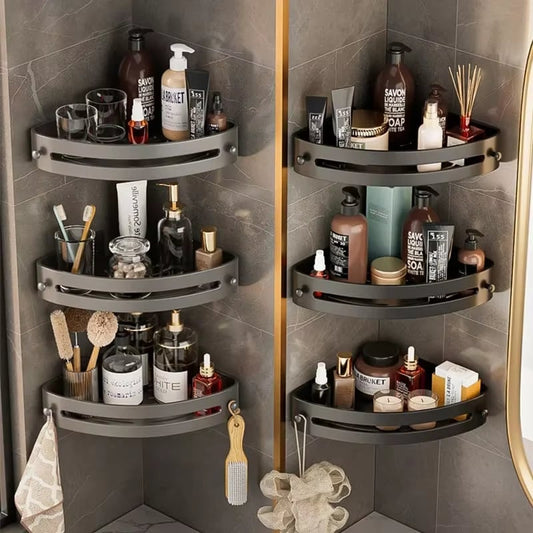 🛀Bathroom Triangle Shelf-a shower shelf that actually STAYS put and looks gorgeous!