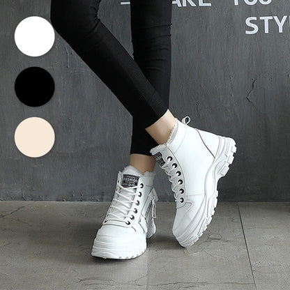 👟👟Women's Waterproof Lace-Up Warm Ankle Boots