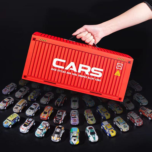 🎅Christmas promotion 49% OFF🎁48 Mini Pull-Back Cars with Built-In Garage Set
