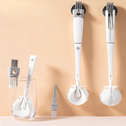 Detachable Long-Handle Silicone Cleaning Brush