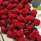 Crochet Rose Bouquet Knitted Blanket
