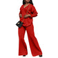Women's Casual Top & Pants 2-Piece Set