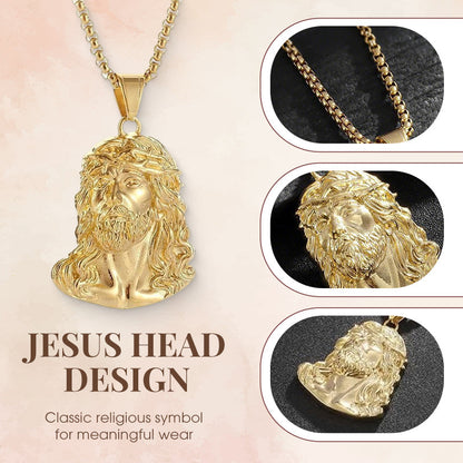 ✝️Best Gift✨Jesus Head Pendant Necklace