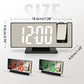 LED Mirror Projection Alarm Clock