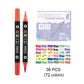 Dual Tip Dual Color Watercolor Marker Kit