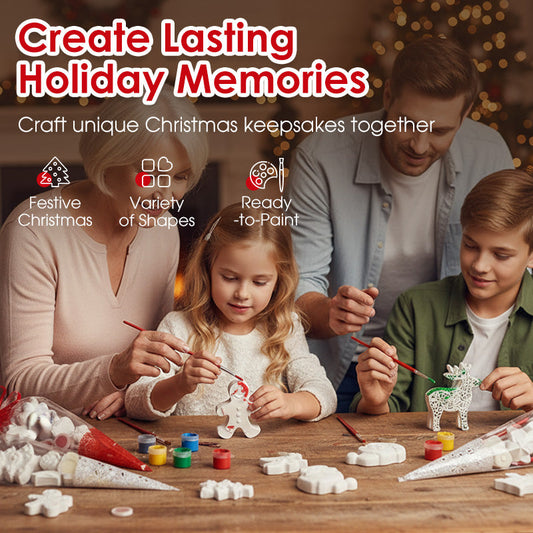 DIY Christmas Ceramic Painting for Kids